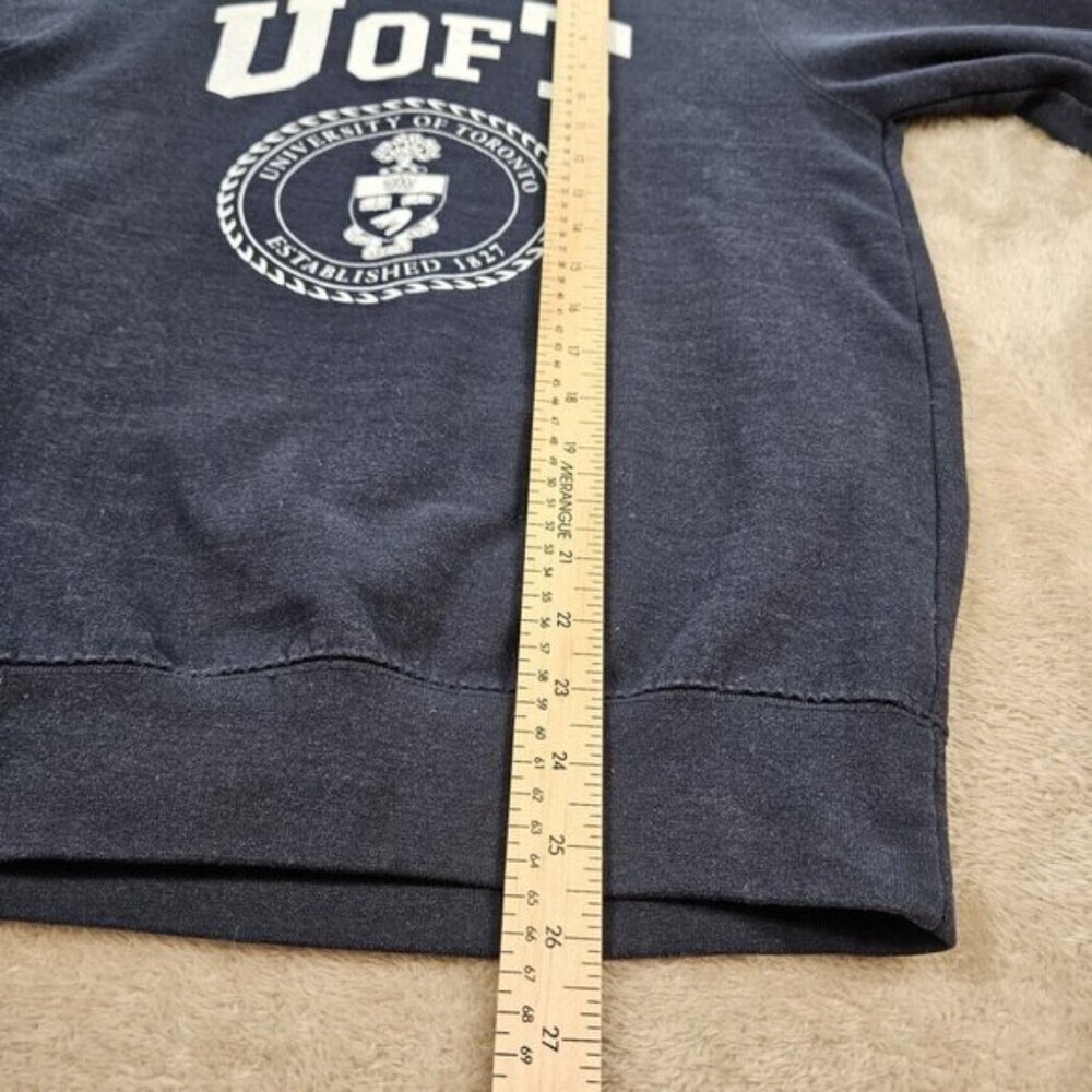 University of Toronto Sweatshirt U Of T Pullover Black Long Sleeve Men's Size XS - Picture 4 of 10
